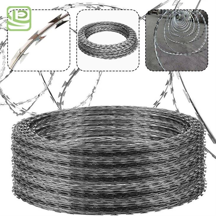 BOT-16 Concertina Double Strand Razor Blade Barbed Wire
